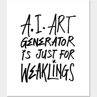 AI Art Just For Weaklings - Light Posters and Art